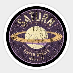Saturn: The Ringed Giant of the Cosmos Sticker